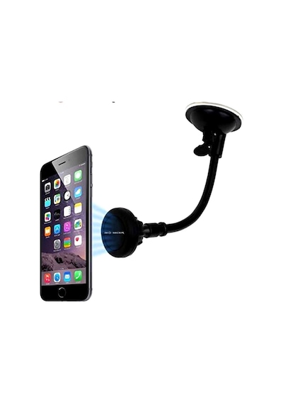 Carub Oto Telefon Tutucu Cama Vantuslu Mıknatıslı Siyah
