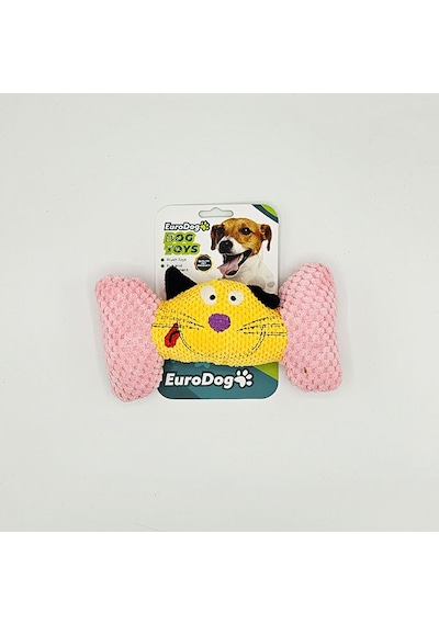 Cosmotex Eurodog Örgü Peluş Kemik Köpek Oyuncağı 19,5x11 Cm