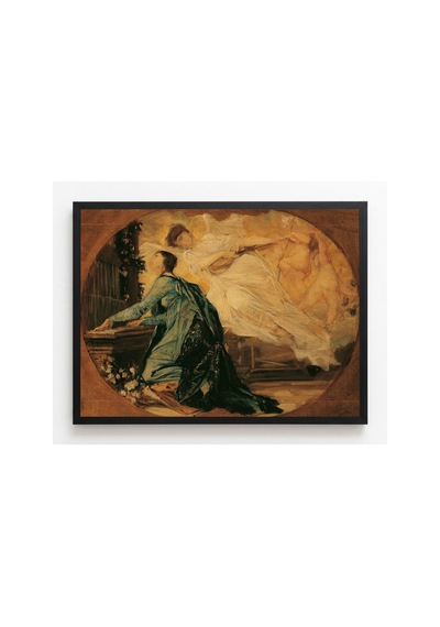 Klimt Müzik Alegorisi - Org Çalan Kadın Çerçevesiz Poster 30x42 Cm A3 Tablo Art Nouveau Duvar Dekoru