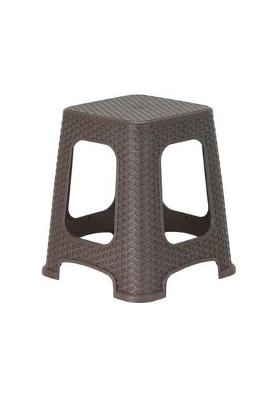 Luna Galleon Design Star Rattan Büyük Tabure 6 Adet Kahverengi