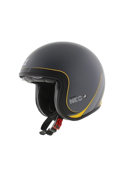 Motosiklet Kaskı Retro Güneş Vizörlü Hornet S Sv Neo C12 Mat Gri Motorcu Kask Çok Renkli