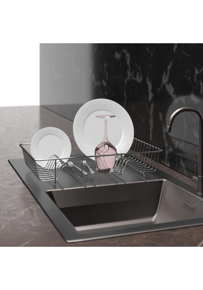 Teknotel Tek Katlı Bulaşıklık Tabaklık Krom Kb095 Çok Renkli