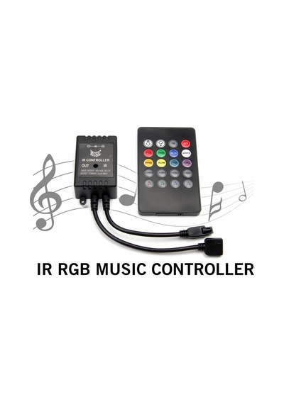 Müziğe Duyarlı Rgb Şerit Led Kumandası 6 Amper