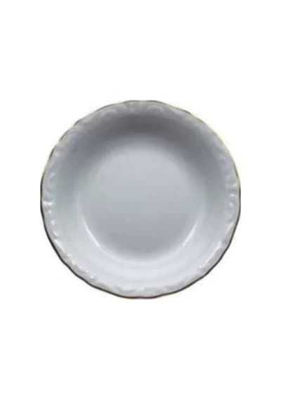 Porland A26037 Jade Gold Kenarlı Çukur Tabak 14 Cm 6 Lı