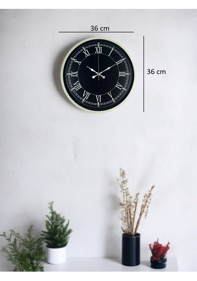 Mcg 36 Cm Krem Dekoratif Duvar Saati Çok Renkli 81976829