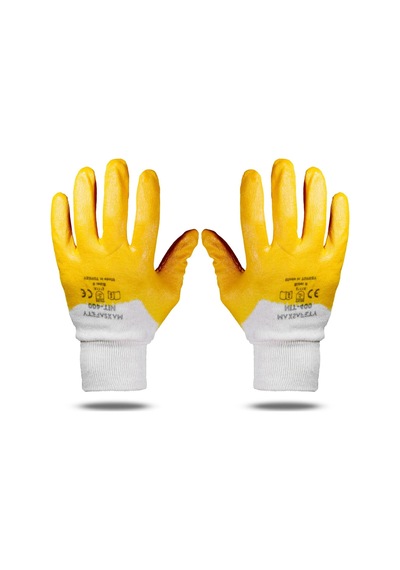 Maxsafety Nıt-400 Nitril Kaplama Sanayi İş Usta Eldiveni 10/xl 6 Çift Diğer