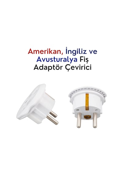 Lexroo Universal Seyahat Adaptörü - Amerikan, İngiliz Ve Avustralya Fişi Dönüştürücü