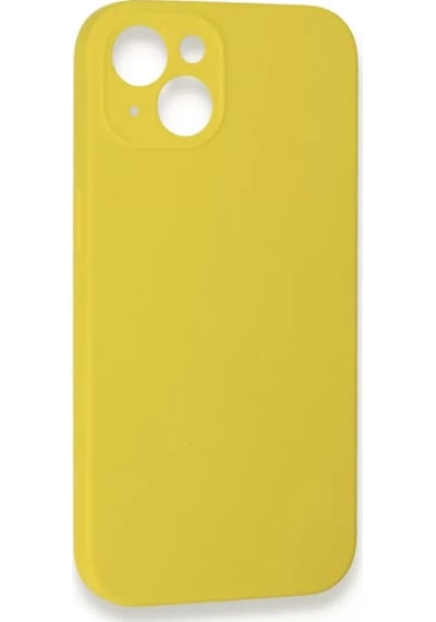 Newface Apple İphone 13 Mini Kılıf Lansman Legant Silikon - Sarı