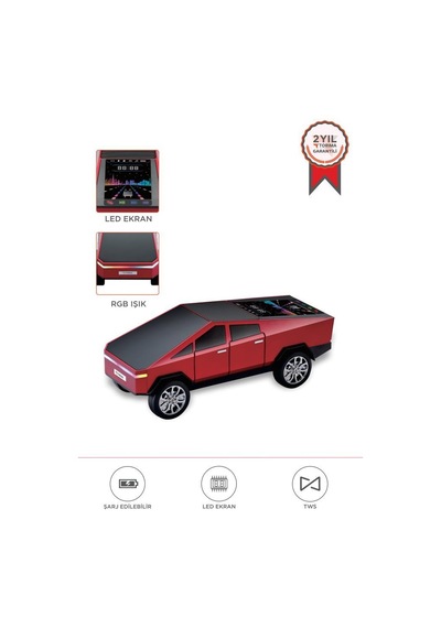Torima D68 Cybertruck Araba Tasarımlı Bluetooth Hoparlör