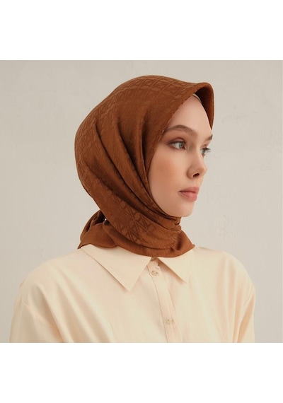 Armine E00oa0444084 74 Armine Lyocell Eşarp 5 Kahverengi