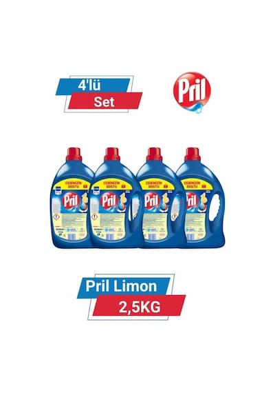 Pril Limon 2.5 Kg 4'lü Set set-hnkdtj-5208-6157