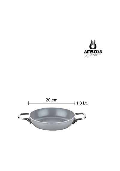 Sera Nova Bello 2 Parça Seramik Sahan Seti 20-22 Cm Gri Gri