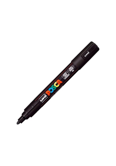 Uni Posca Markör Kalem 5m Set 1.8-2.5 Mm Keçe Uçlu Siyah Genel