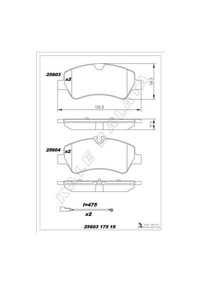 Kale-balata Arka Balata Ford Tourneo Custom-transıt Custom 2.2 Tdcı 12 Kablolu Kale 25603 175 15 Ans Kd20 Mebk2j2m008aa Bk212m008ac Kale-balata Arka Balata Ford Tourneo Custom-transıt Custom 2.2 Tdcı 12 Kablolu Kale 25603 175 15 Ans Kd20 Mebk2j2m008aa Bk212m008ac