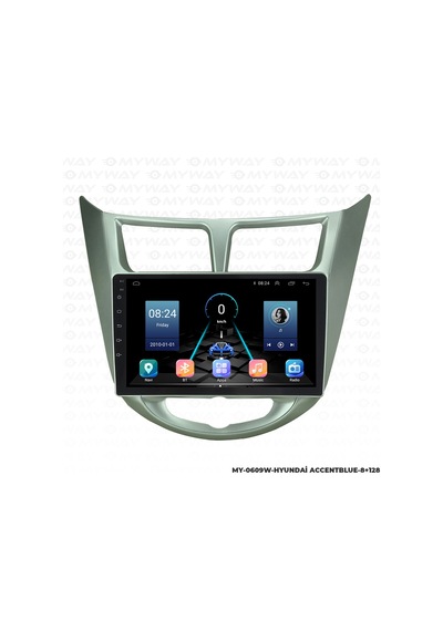 Hyundai Accent Blue Android Navigasyon Carplay Multimedya Ekran