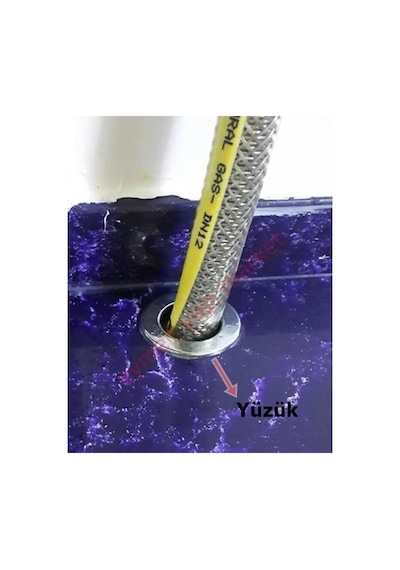 3 Adet Doğalgaz Flex Için Mermer Üstü Delik Tıpası Tapası Yüzük