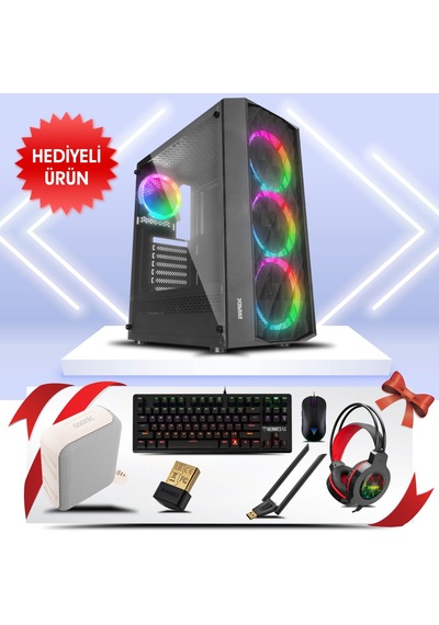 Panthera-01y, Amd Ryzen 5 5500, 16gb Ddr4 Ram, 500tb Nvme Ssd, 8gb Gddr5 Rx580 Ekran Kartı, 600w Kas