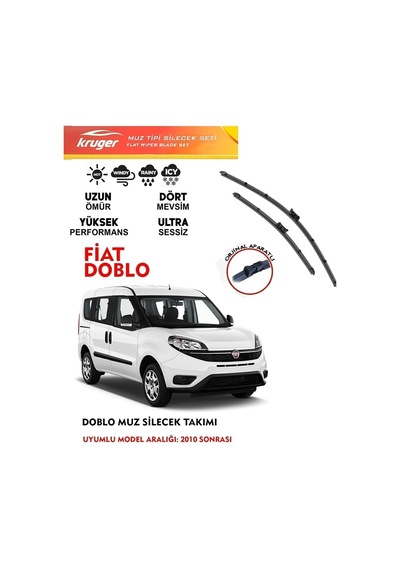 Fiat Doblo Silecek Silgi Silgeç Silgeç Silgi 2014 Model Araca Özel Aparat