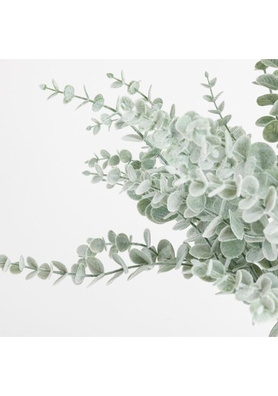 Yapay Çiçek Pastel Karlı Okaliptus 48cm 5dallı Uzun Dal Eucalyptus