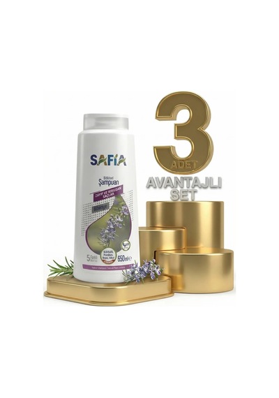 Safia Zayıf Ve Kırılgan Saçlar Şampuan 3x650 Ml