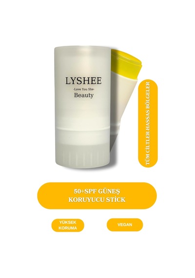 Lyshee Spf50+ Pa++++ Güneş Koruyucu Stick, Parfümsüz, Suya Dayanıklı, Vegan, Non-komedojenik, Yüz Ve Dudak İçin
