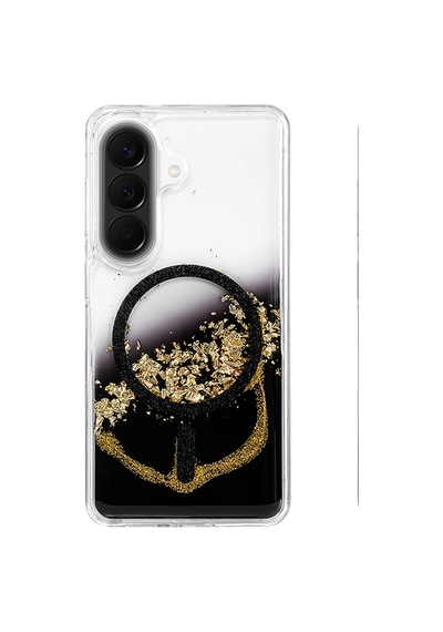 Onegif Samsung Galaxy A37 5g Lotus Simli Magsafe Kapak - Siyah - Siyah