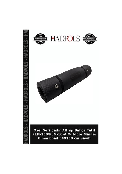 Özel Seri Çadır Altlığı Bahçe Tatil Plm-100/plm-10-a Outdoor Minder 8 Mm Ebad 50x180 Cm Siyah