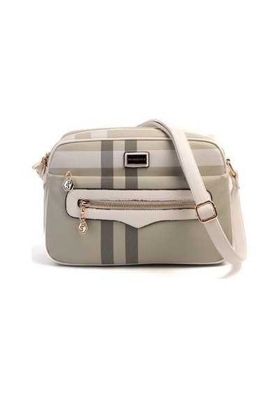 Silver Polo Sp491 Kadın Çapraz Çanta Ekose A.yeşil-kemik