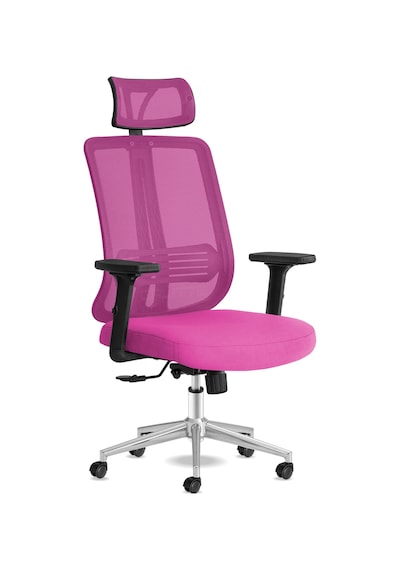 Calitteoyuncukoltuk Calitte Yönetici Çalışma Koltuğu | Spark Başlıklı | Pembe Krom