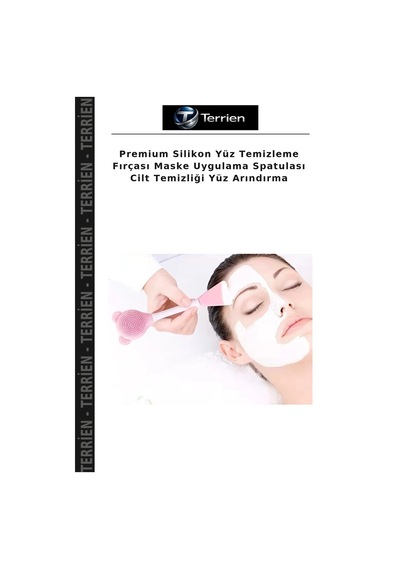 Premium Silikon Yüz Temizleme Fırçası Maske Uygulama Spatulası Cilt Temizliği Yüz Arındırma