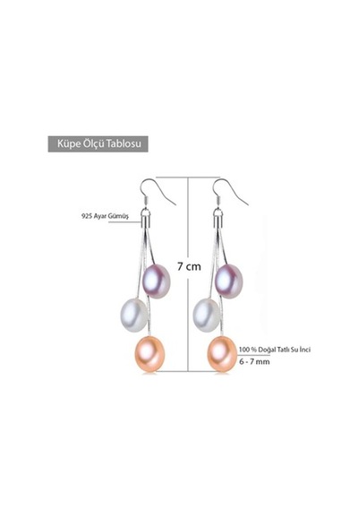 Brezza Lusso Jewelry Gümüş Zarif Tasarım Tatlı Su Incisi Kadın Kolye Küpe Seti