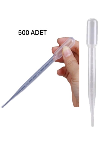 Pastör Pipet Plastik Damlalık Pipet 500 x 3 ML