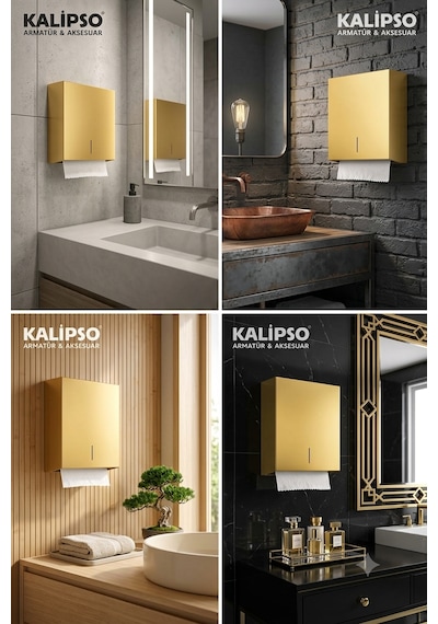 Kağıt Havluluk Kağıt Havlu Dispanseri Altın