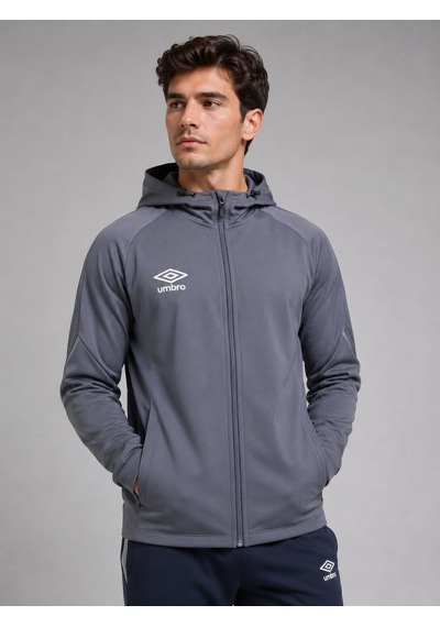 Umbro Potter Hooded Erkek Antrasit Fermuarlı Kapüşonlu Spor Sweatshirt - Fc0502