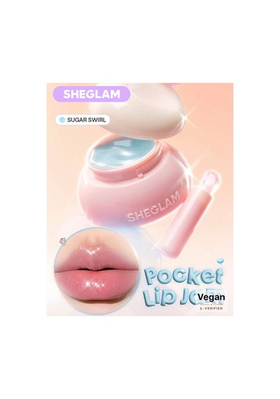 Pocket Lip Jam Dudak Parlatıcısı Nemlendirici Balm - Sugar Swirl Vegan Şeffaf