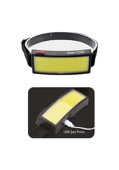 Janva CB2 Wide USB Şarjlı Geniş Açı Kafa Lambası - 5 Yıl Garantili- CE ve RoHS belgeli Çok Renkli