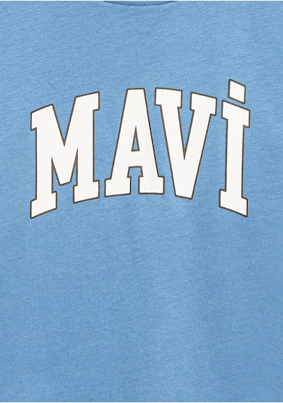 Mavi - Mavi Logo Baskılı Mavi Tişört 6610417-70724 Mavi