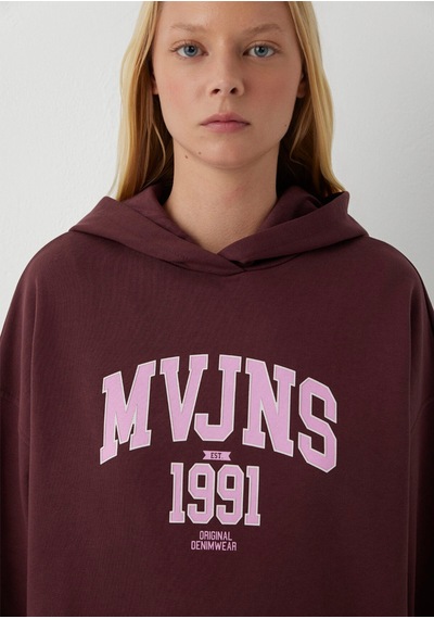Mavi Logo Sweatshırt Decadent Chocolate Bordo Kadın Sweatshirt M1s20141-70421