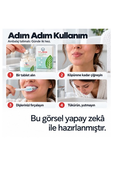Yues Diş Macunu Tableti 60 Çiğnenebilir Tablet Gs-009m