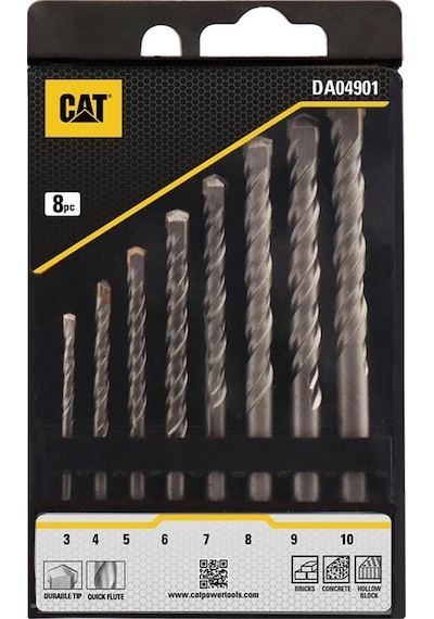 Cat Da04901 8 Parça Tungsten Karbür Beton Matkap Uç Seti
