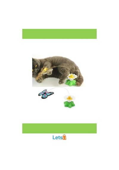 Hareketli Kelebek Pilli Kedi Oyuncağı 20 Cm