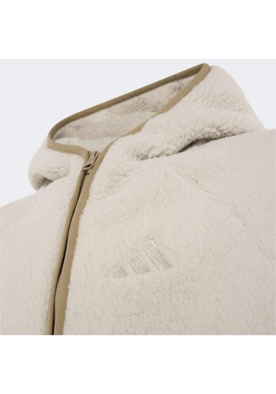 Adidas Kg7690 K Xpl Fz Ho Fle Çocuk Full-zip Hooded Fleece Ceket Bej