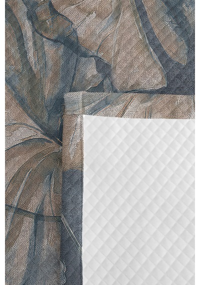 Mavi Yapraklı Botanik Dekoratif Pike Takımı - Bej Gri Tek Kişilik Kapitone Yatak Örtüsü 160x220 Cm Kırçıllı Amber Katmanı Mavi Yapraklı Botanik Dekoratif Pike Takımı - Bej Gri Tek Kişilik Kapitone Yatak Örtüsü 160x220 Cm Kırçıllı Amber Katmanı