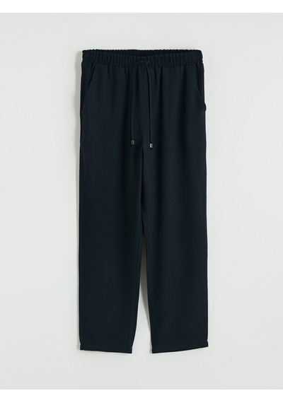 Lcw Everyday Lacivert Beli Lastikli Loose Fit Kadın Pantolon