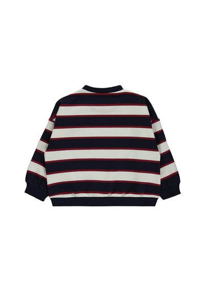 Civil Baby Çizgili 6-18 Ay Sweatshirt Lacivert