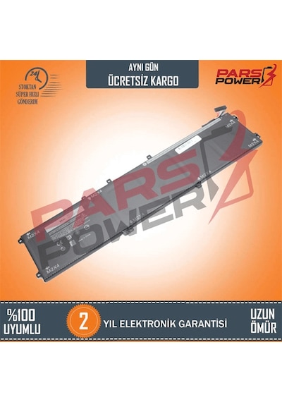 Dell Uyumlu XPS 6GTPY, 62MJV, M7R96 Batarya - Pil (Pars Power) mSata SSD'li Model 6 Hücre 357640
