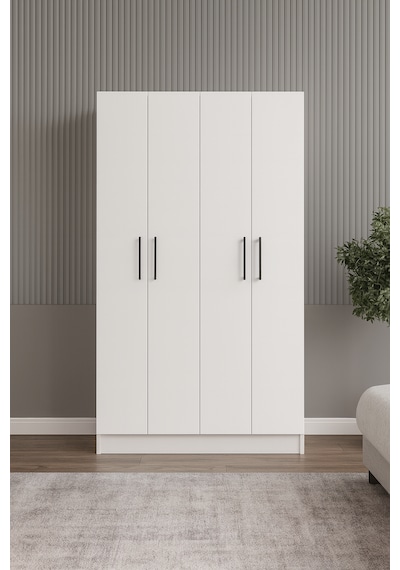 Modern 4 Kapaklı Gardırop Beyaz