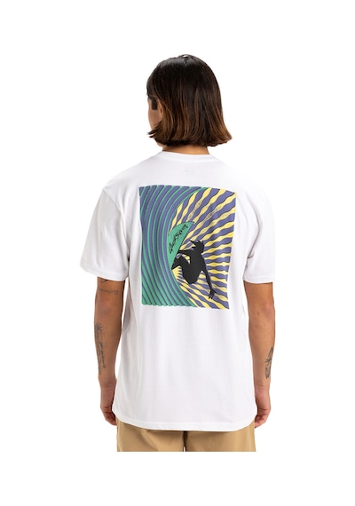 Quiksilver Window Pane Erkek Beyaz Yuvarlak Yaka Tişört Beyaz