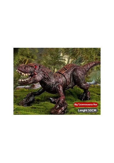 Uzaktan Kumandalı Büyük T-rex Dinozor - 48 Cm Duman Efektli, Sesli Ve Işıklı Usb Şarjlı Rc Aksiyon F