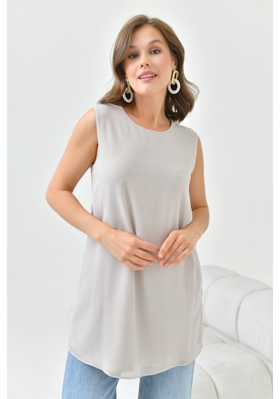 Ftz Women Kadın Kısa Tunik Beige 30836-beige Bej